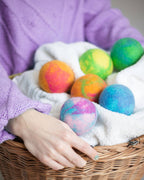 100% Wool Dryer "Galaxy Swirl" Balls – Set of 3