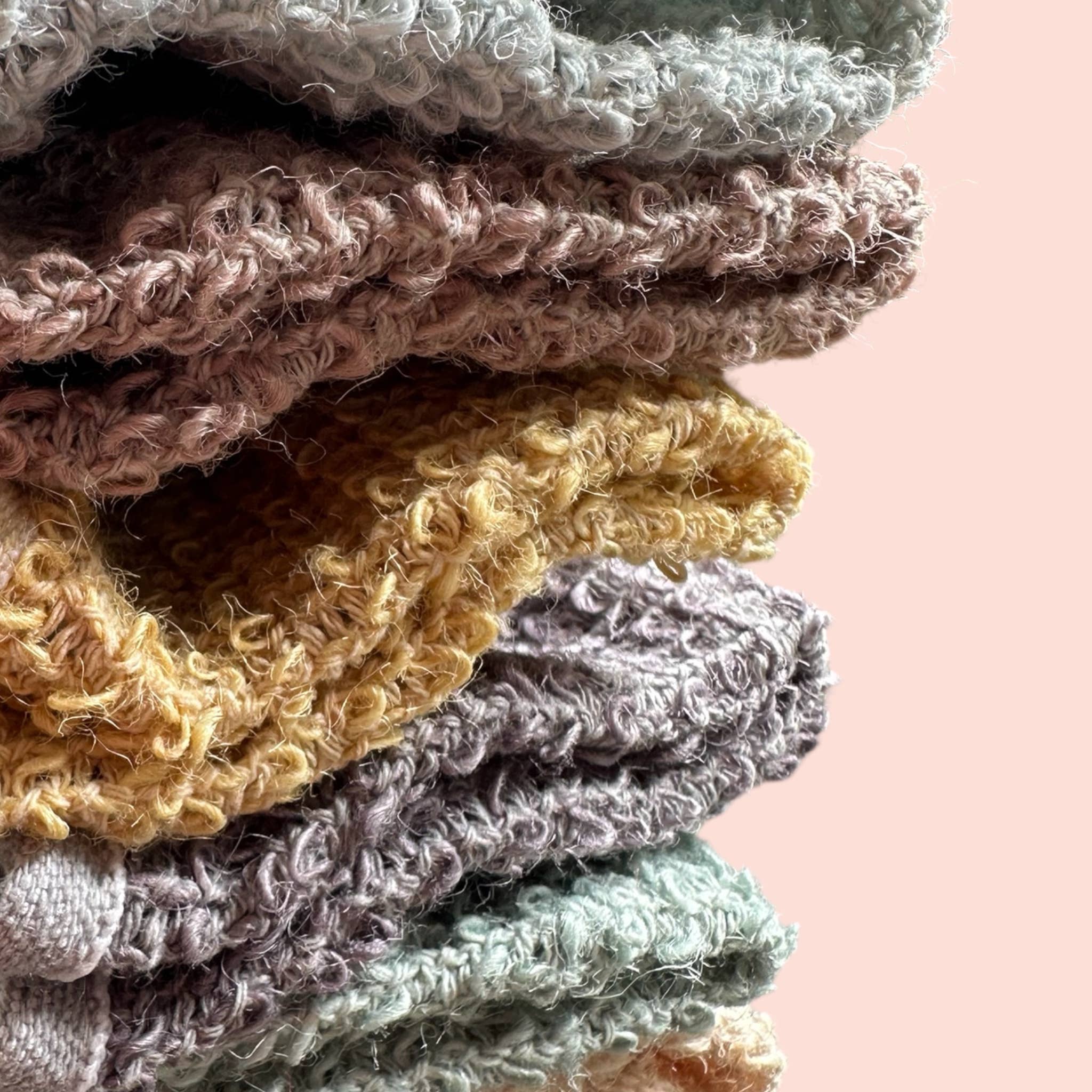 Hand-Dyed Hemp Exfoliating Washcloth