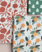Pomegranate Organic Linen Tea Towel