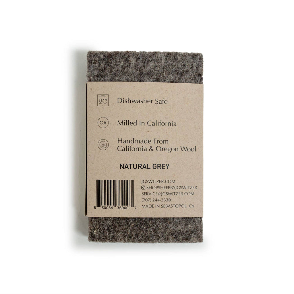 Natural Felted Wool Dish Sponge – 3 Pack