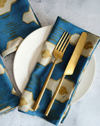 Organic Cotton Dinner Napkin - Set of 4 in Hopi Blue