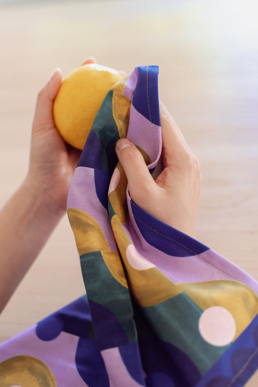 Geo Organic Tea Towel