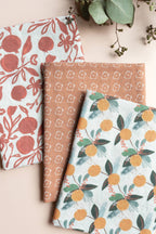 Pomegranate Organic Linen Tea Towel