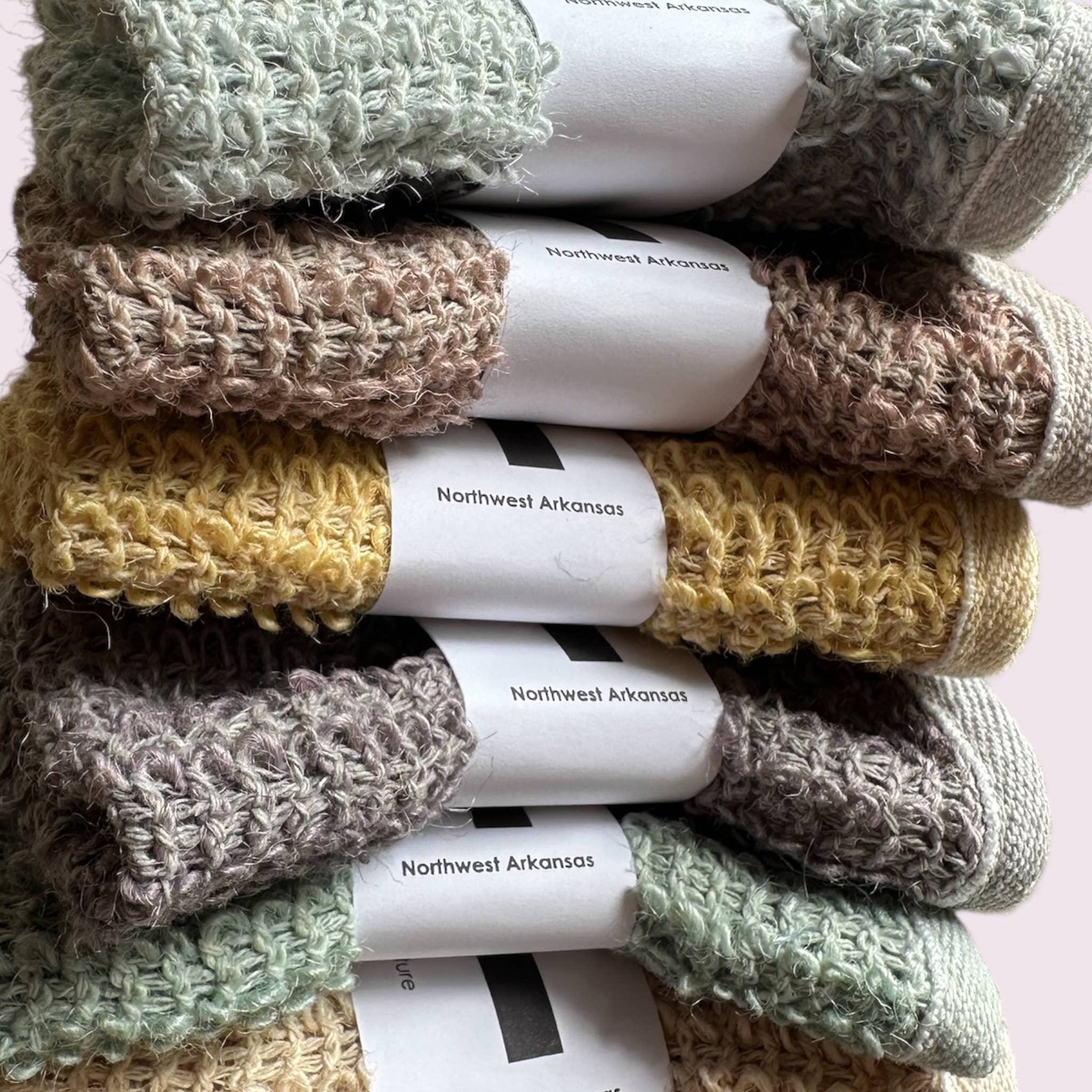 Hand-Dyed Hemp Exfoliating Washcloth