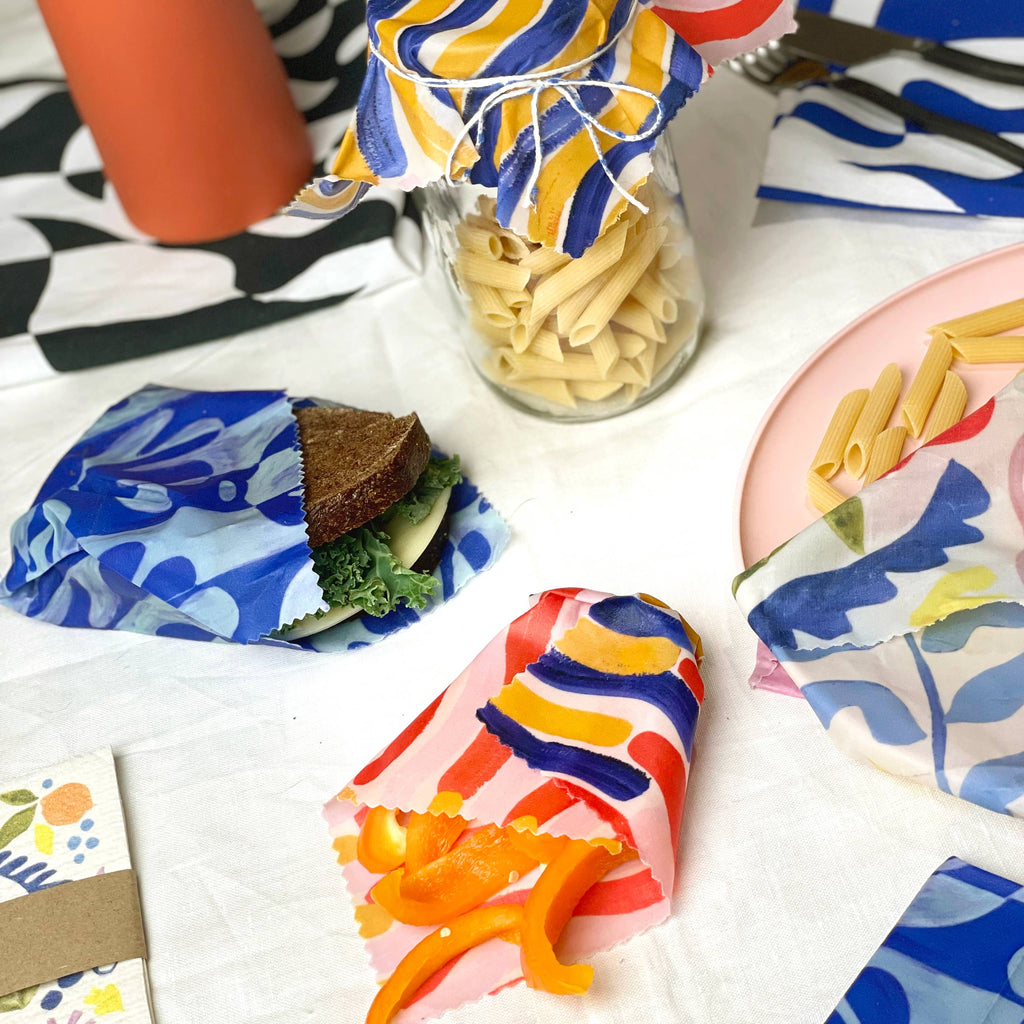 Backyard Garden Beeswax Wrap - Set of 3