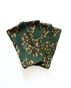 Organic Cotton Dinner Napkin - Set of 4 in Leah Leaf